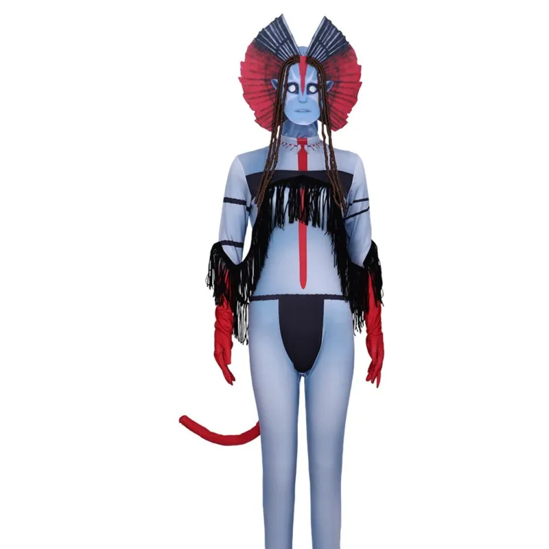 أزياء الهالوين الرمزية Varang التأثيرية بدلة نسائية Na'vii لعب الأدوار PandoraClothes فيلم الرماد الناري ملابس كرنفال التلفزيون تاج #5