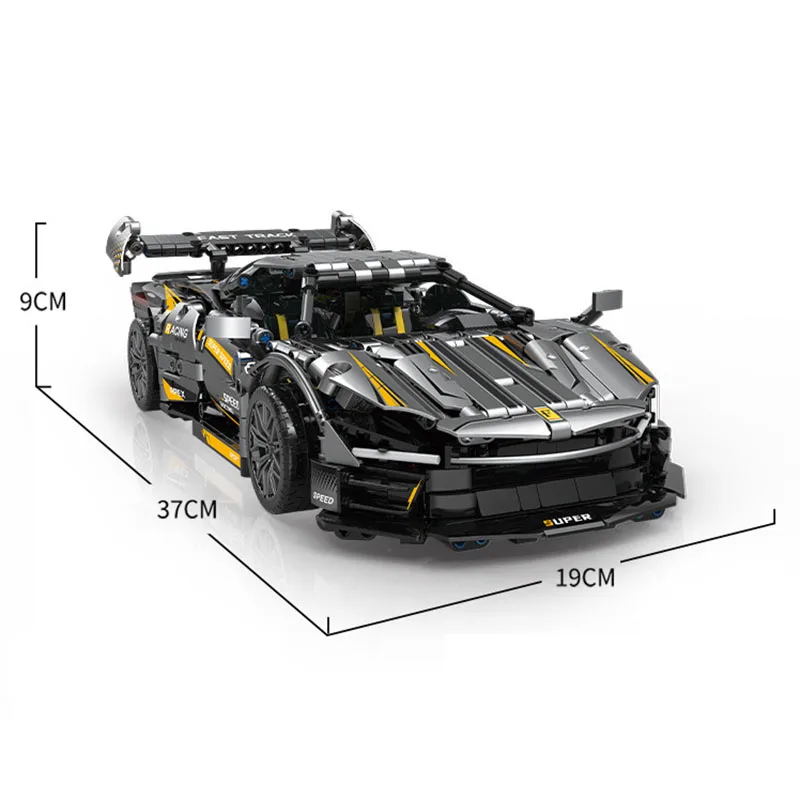 GULY 10610 Super Sports Car Model Technical Car 1:14 Model City Racing Series DIY Toys Building Blocks Gift For Boys 1626Pcs