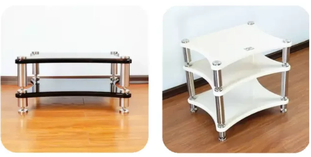 Solid wood hifi amplifier rack audio amplifier CD cabinet speaker audio amplifier equipment shock absorber nail shelf