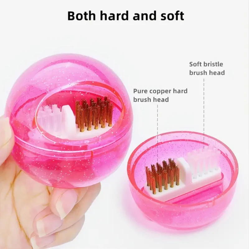 Nagel Bohrer Reinigung Pinsel Kupfer Draht Entfernen Staub Harte Bohrer Schleifen Kopf Weichen Pinsel Reiniger Nail art Werkzeug Zubehör