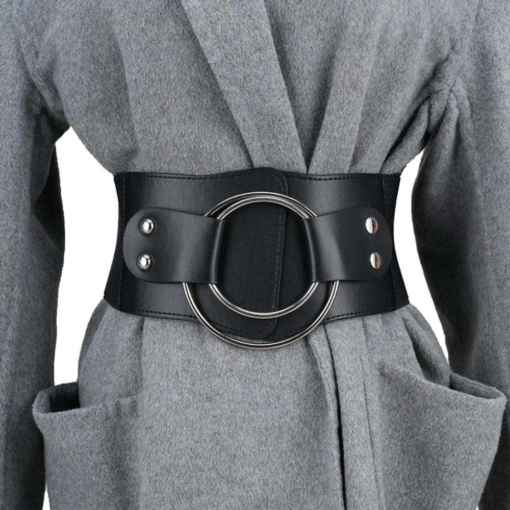 Высококачественный роскошный женский поясной чехол, модный двойной круглый эластичный поясной чехол, универсальные брючные платья, ремни