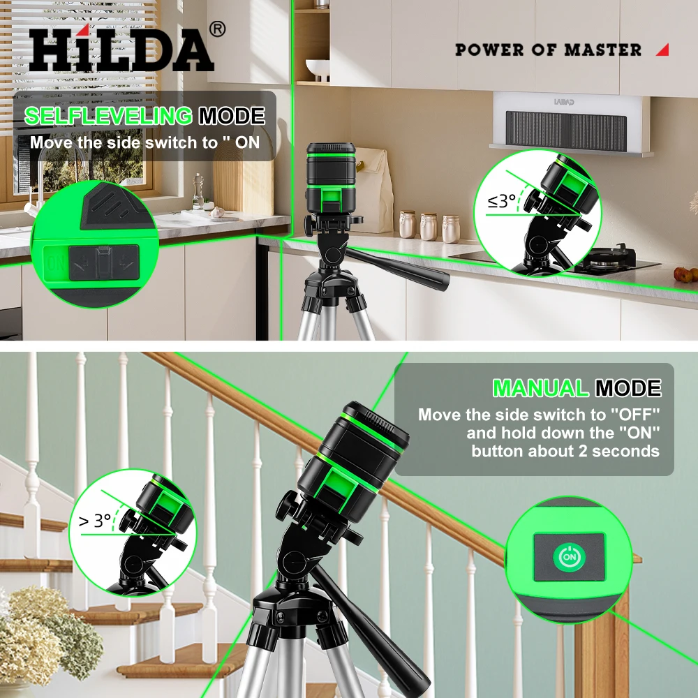 HILDA Laser-Nivelliergerät 2 L – Outdoor Power Line Bewertung und Preis