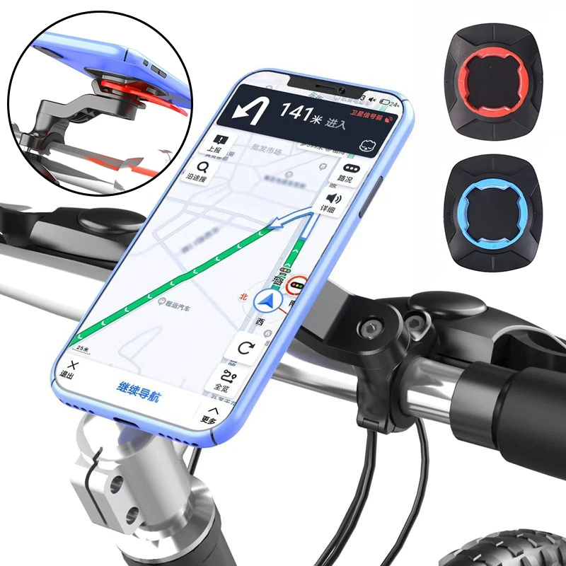 Soporte para Teléfono de Bicicleta, Soporte para Manillar de Bicicleta, Soporte para Teléfono de Navegación a Prueba de 
