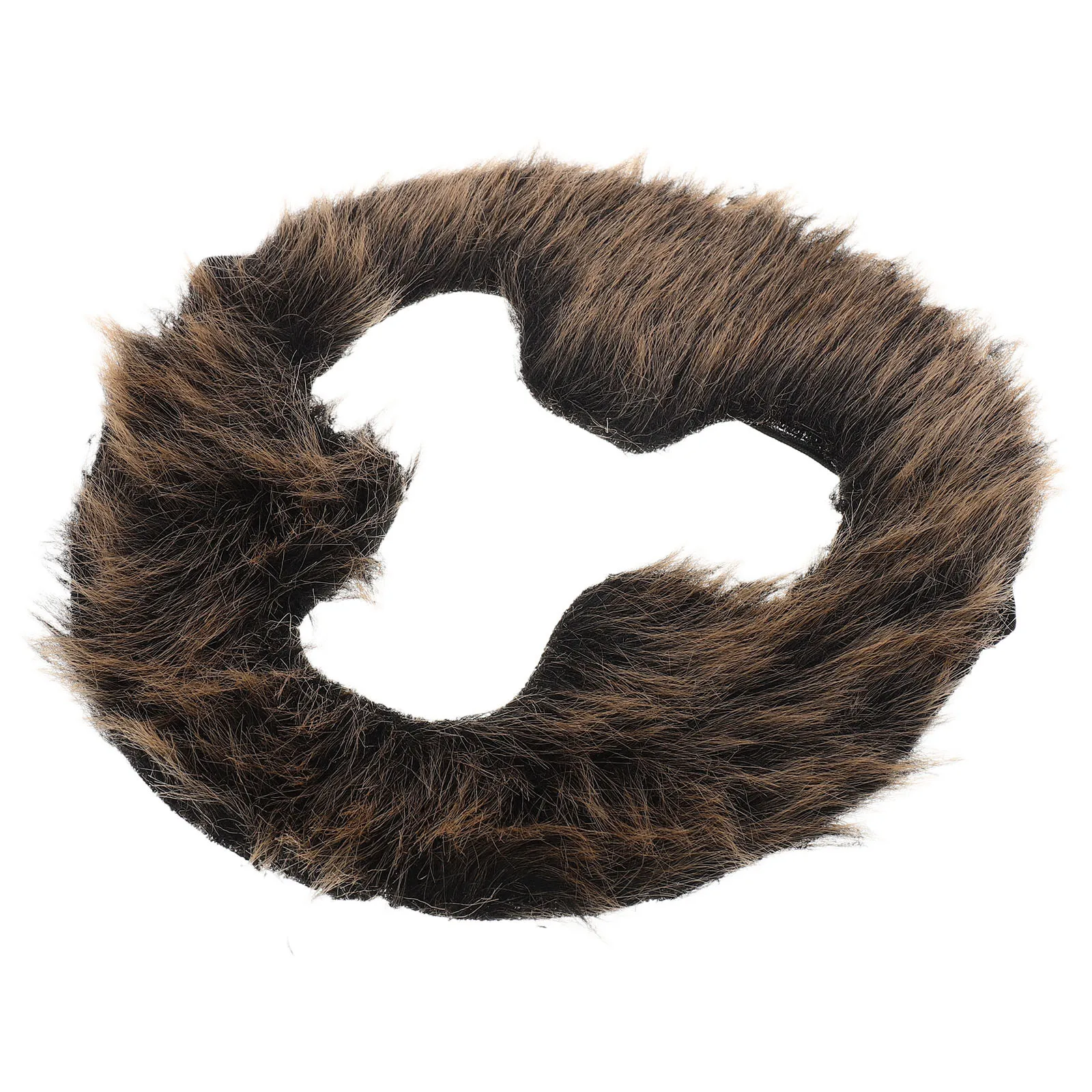 Costume realistico con baffi e barba scimmia per uomo, spettacoli natalizi, caratteristiche di animali, decorazione per peli del viso finti marroni