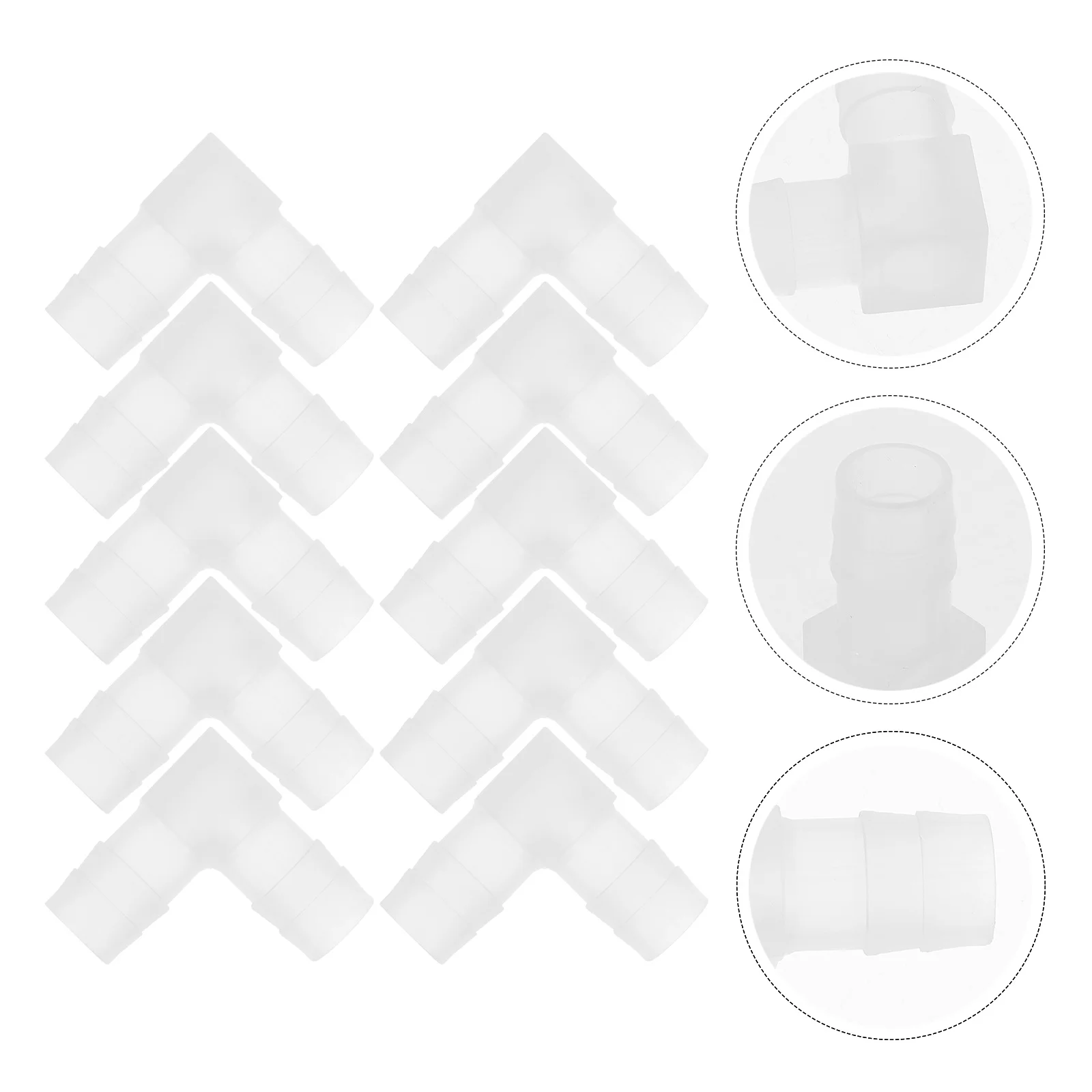 

10pcs 90 Degree Pp Elbow Connectors Plastic Aquarium Pipe Fittings For Fish Tank Tubing Replacement Coupling Parts Garden Water