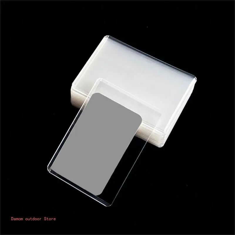 20Pcs Clear Hard Card Protective Sleeves Film Album Small Card Protectors