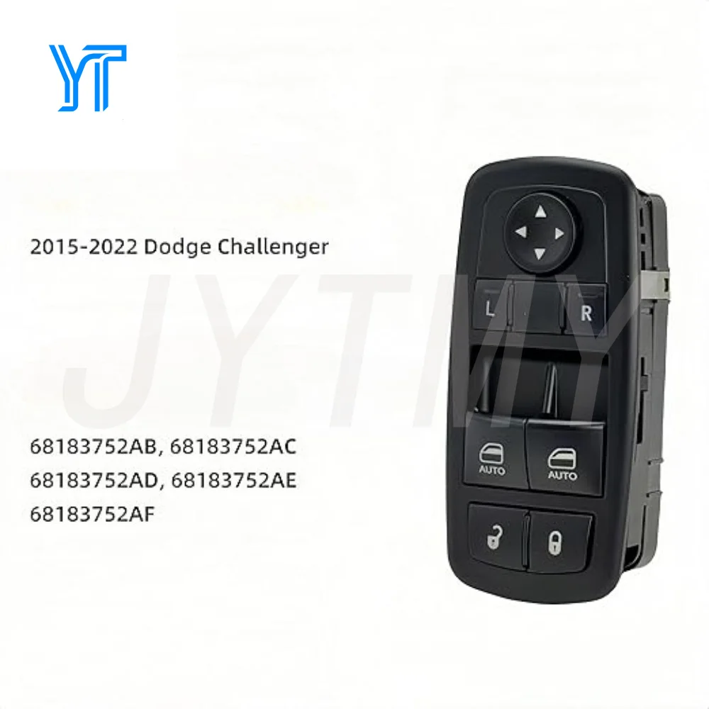 Master Power Window Switch Control  for 2015-2022 Dodge Challenger Replace 68183752AB 68183752AC Left Front Driver Side parts