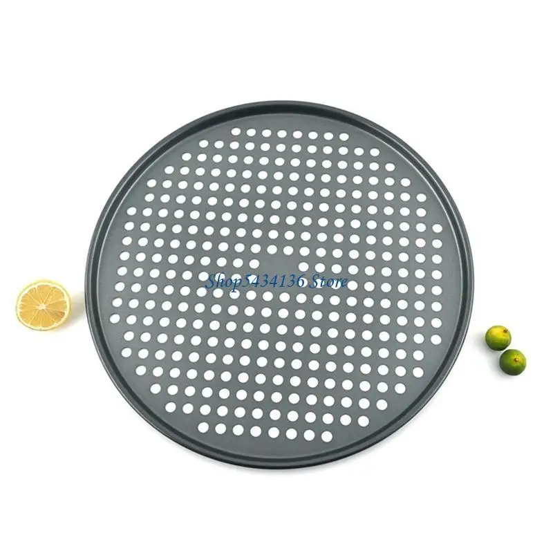 H7ED Non-Stick Tray Tools Crispy 14 inch Round with Nonstick Coating for Home Kitchen