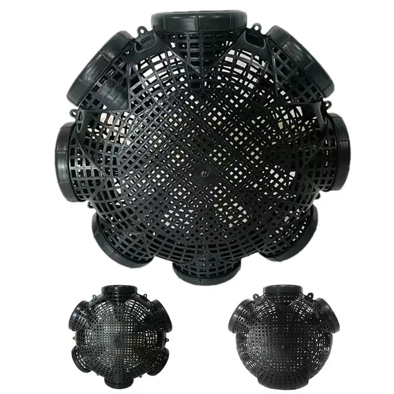 

Fish Net Cage Crab Pot Trap Portable PP Catch Fish Trap Cage Fishing Accessories with Dense Vents for Catching Lobster Loach