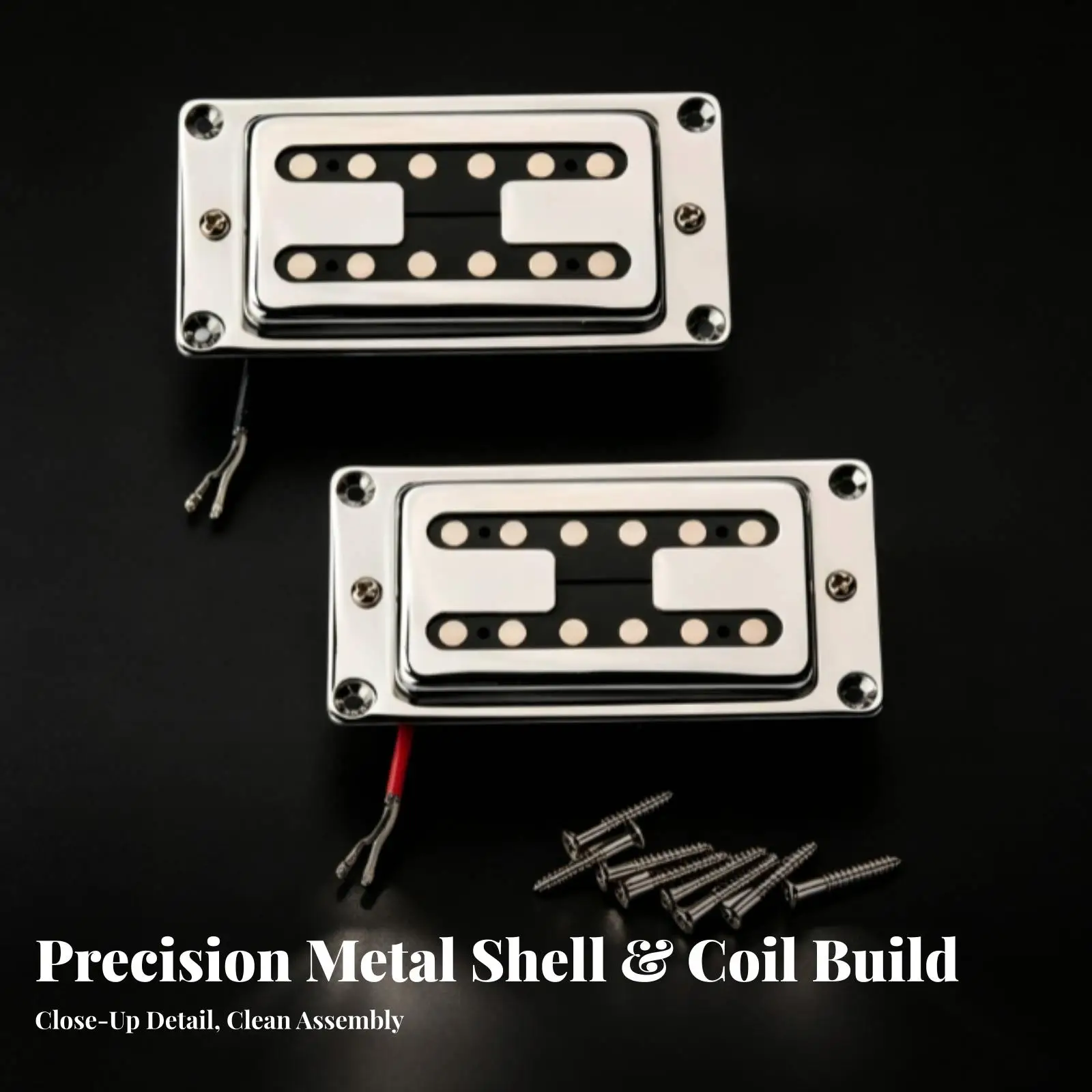 Vintage Style Humbucker Pickup Set for Guitar with Noise Reduction Coil Design