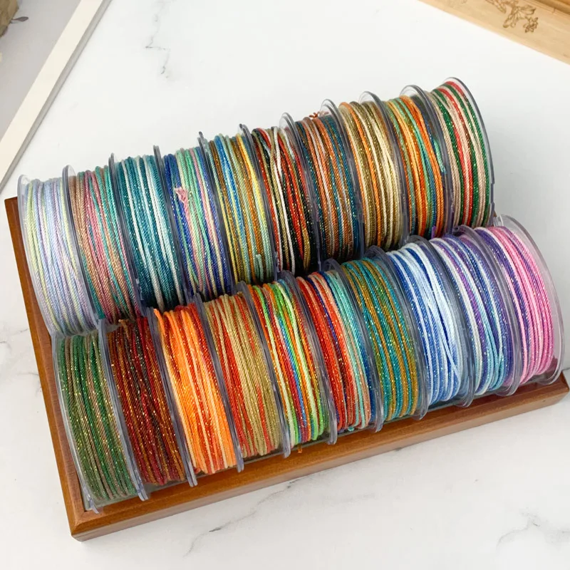 

cotton thread 1.2mm segment dyed cotton rope dreamy sparkling starry sky woven rope new Chinese style cultural toy thread