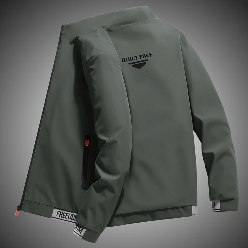 2024 New Male Coat  Autumn Winter Wear-Resistant Stand-up Collar Baseball Clothing Men's Jacket Men's Clothing
