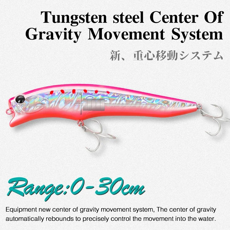 Tsurinoya 120F – Señuelo flotante superficial con tungsteno UV lubina - imagen 2