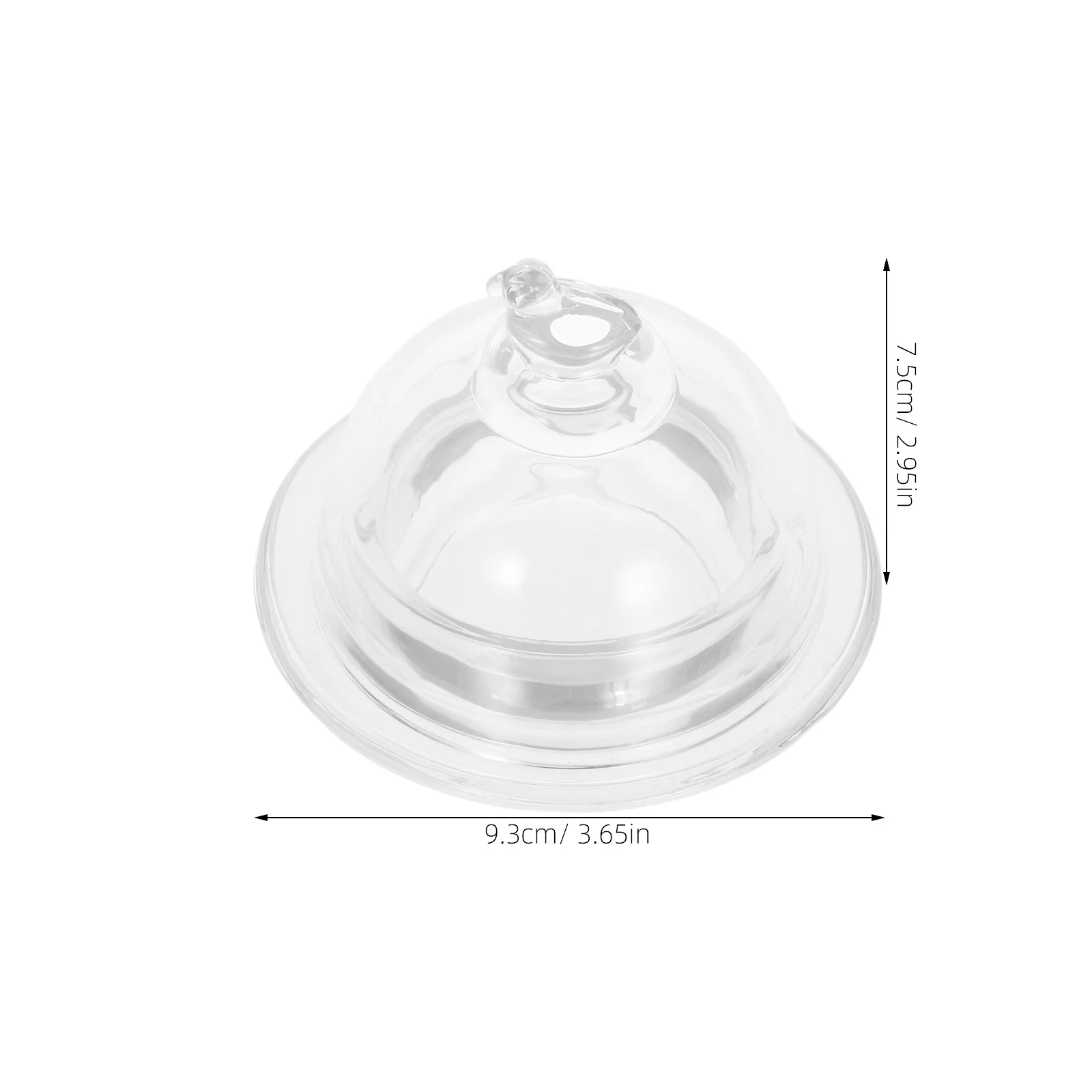 Soporte de tinta transparente, tapa de cúpula de vidrio transparente para caligrafía, tazón de mezcla de almacenamiento de tinta Sumi, suministros de arte de pintura japonesa