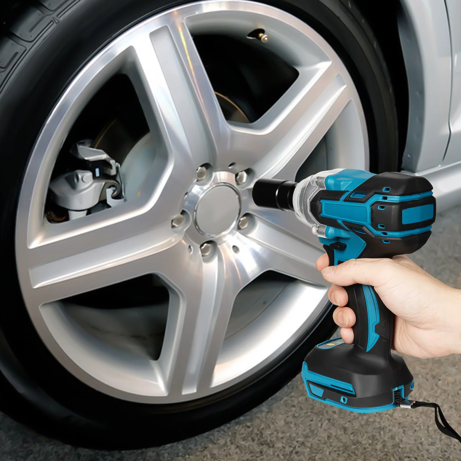 

320N.m 2200rpm Brushless Electric Impact Wrench, 1/2 Inch High Torque Cordless Power Tool, Professional Automotive Repair Gun