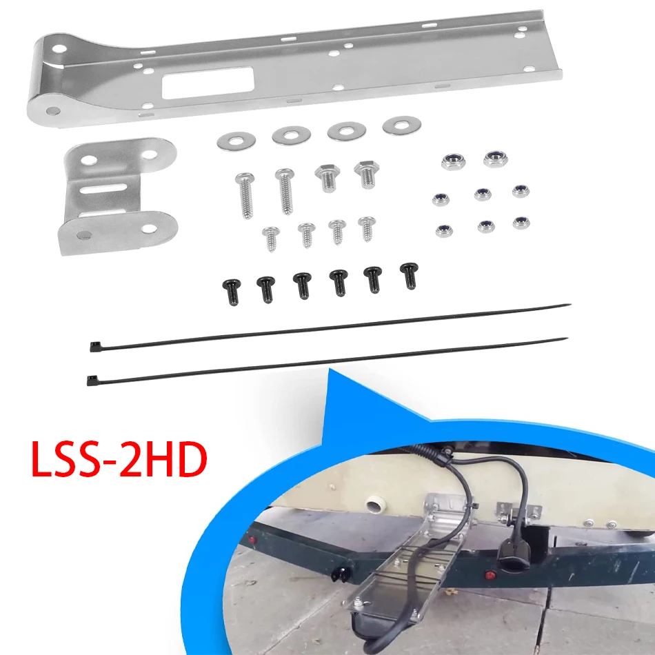 

TML 28PCS LSS-2 HD Skimmer Transducer Mounting Bracket Compatible with LSS-2 HD Skimmer Transducer Silver