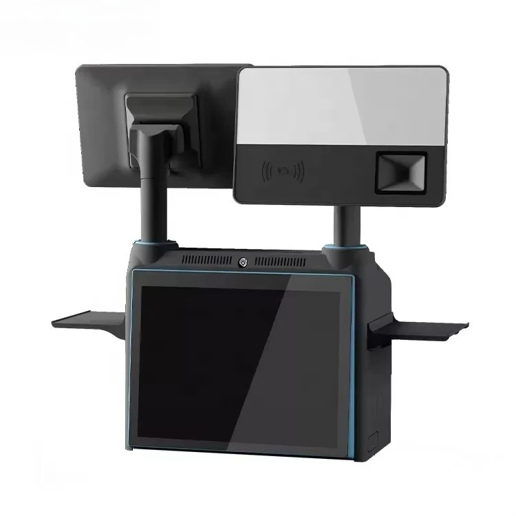 High-end POS Terminal Retail Restaurant Electronic Touch Cash Register POS System POS Payment All in One with Printer