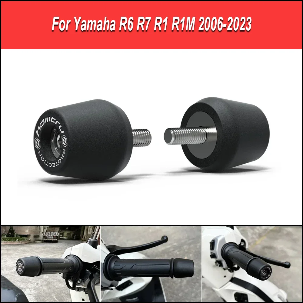 

Motorcycle Handlebar End Weight Grip Cap Fit Yamaha R6 R7 R1 R1M 2006-2023
