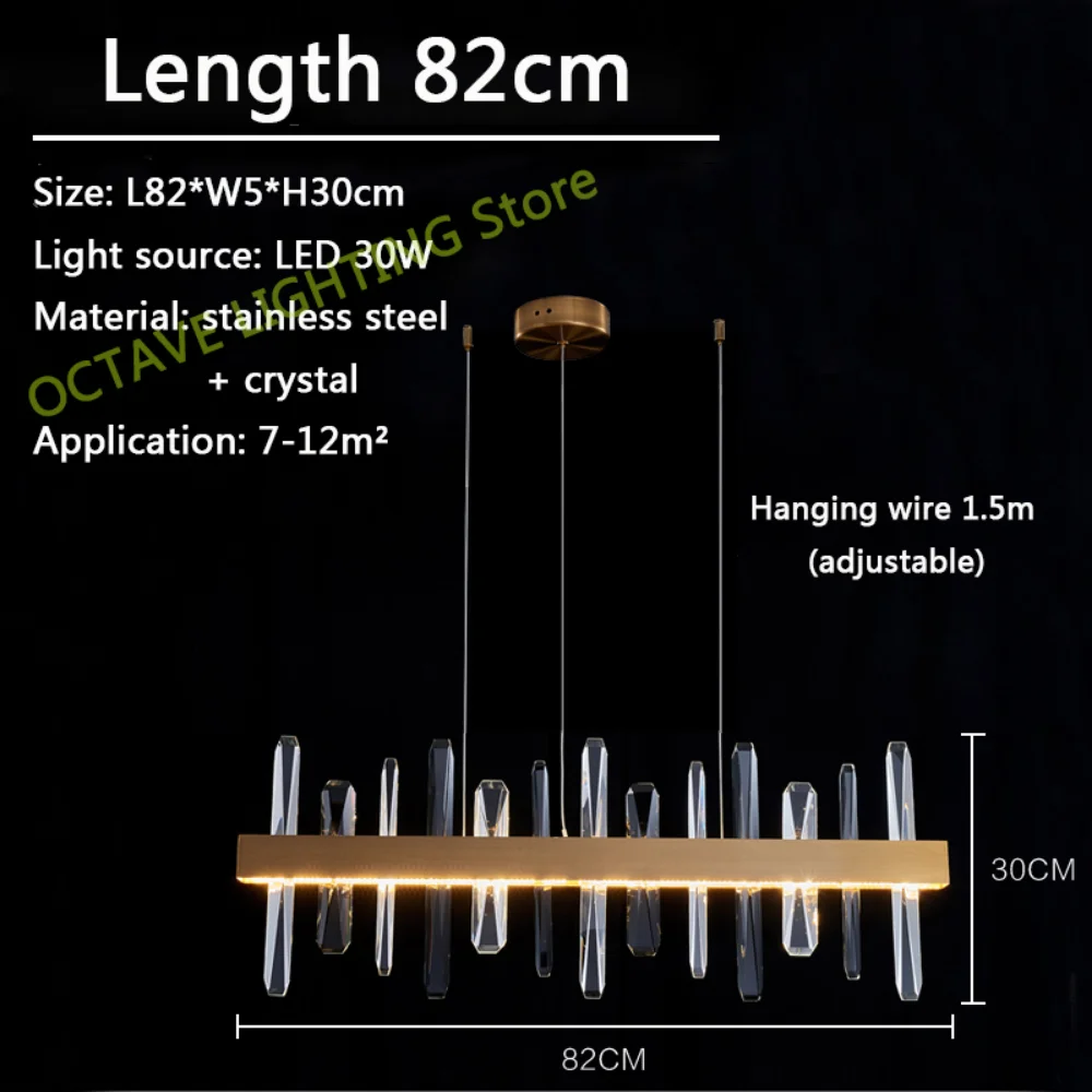 

LED pendant lamp Luxury modern Nordic Crystal Round For Dining Living Room Lobby Decoration Hanging lighting hanglamp woonkam er