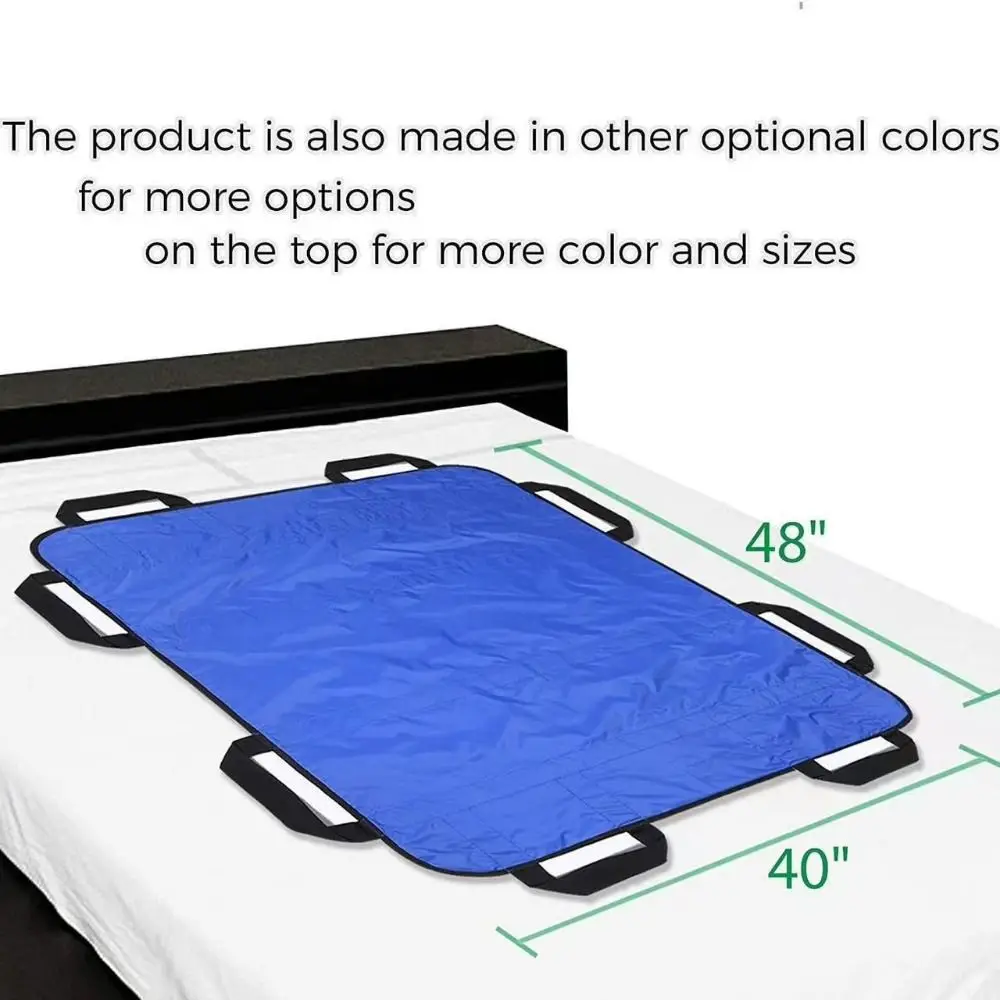 

Reusable Flip Over Care Pad Reinforced Handles Waterproof Elderly Turning Care Pad Washable Durable Nylon Fabric