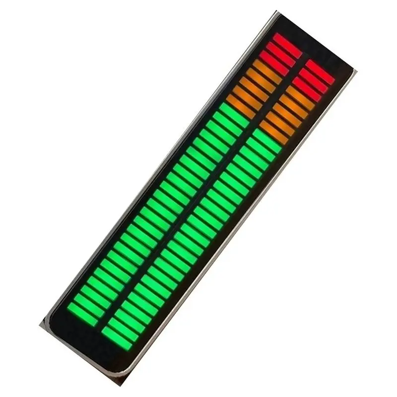IALJ-AK_DB32D_PRO Professional Stereo Level Meter With Real-Time LED Display And Aluminum Alloy Housing For Studio Mixing GYR