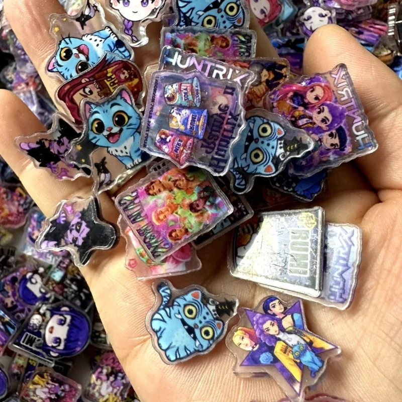 50 قطعة أنيمي K-pops شيطان الصيادين 2 سنتيمتر الاكريليك قلادة Kawaii الاكريليك التصحيح اليدوية Diy بها بنفسك اكسسوارات المفاتيح PP كليب التصحيح لعبة #5