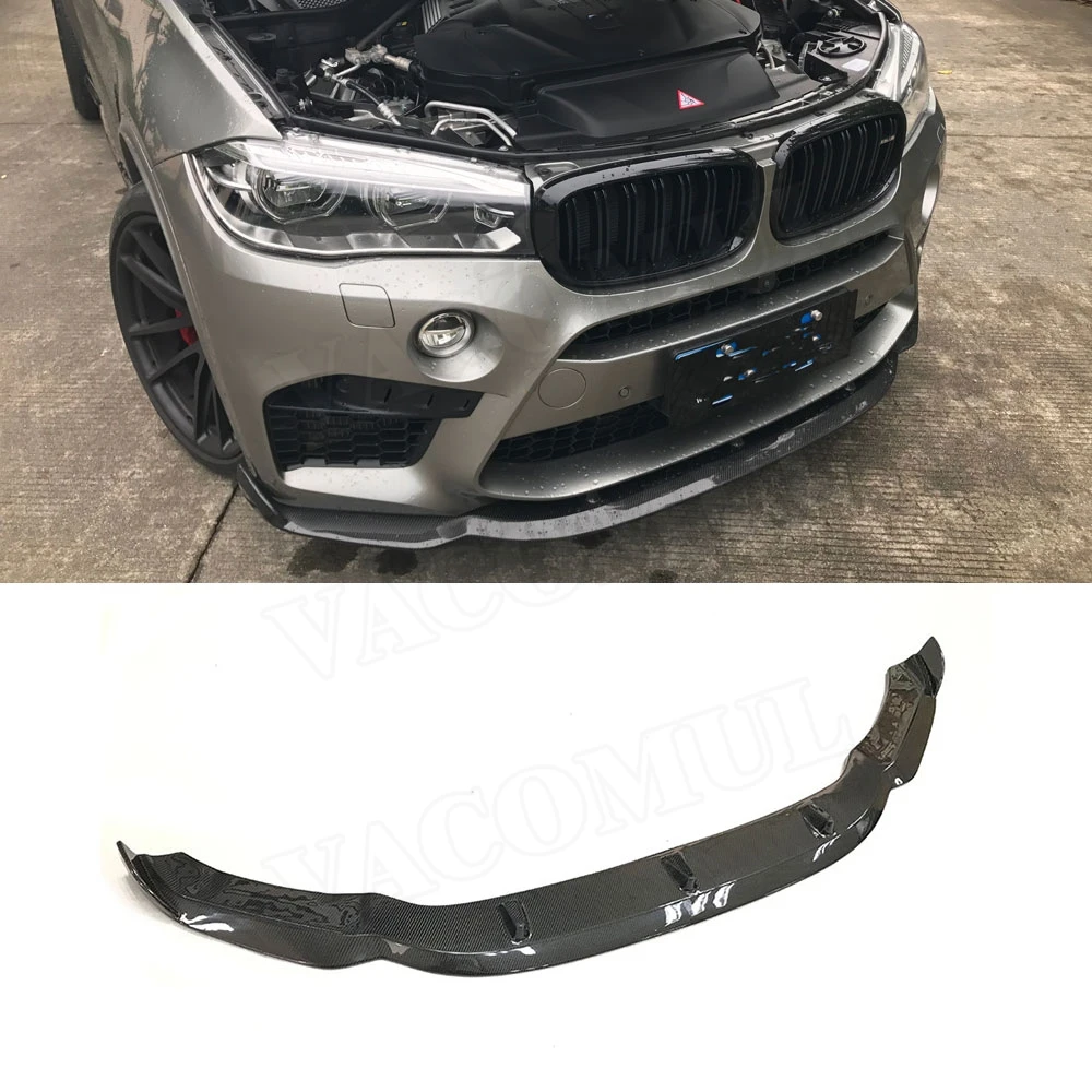 

Передний спойлер VACOMUL из углеродного волокна для BMW X5M F85 X6M F86 2015 2016 2017 2018 HM Style, головной бампер, подбородок, автомобильный Стайлинг