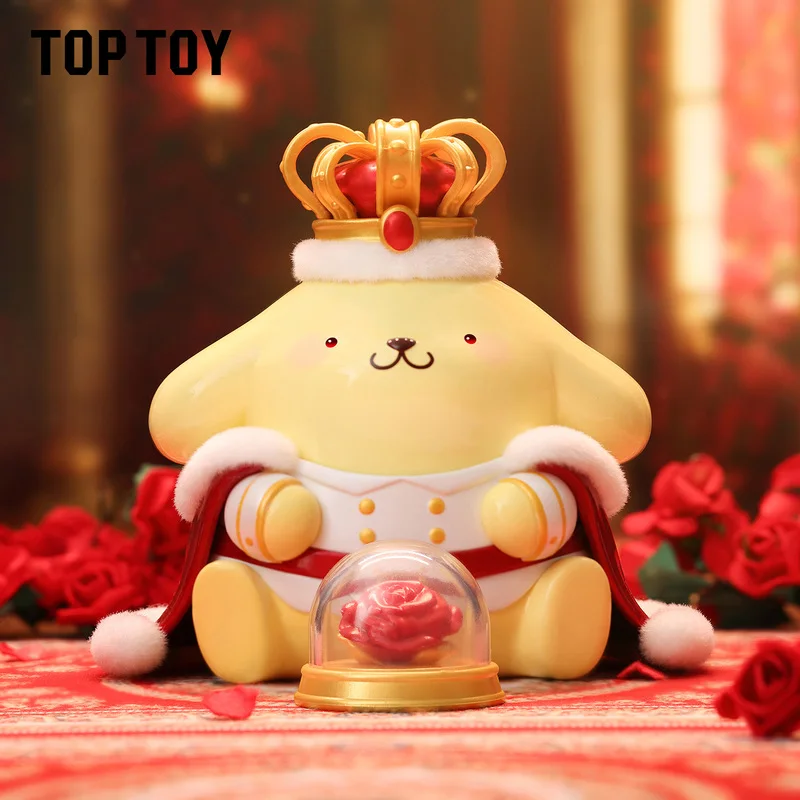 Nieuwe Sanrio Family Rose Night Series Blind Box Toy Hello Kitty Melody Kuromi Cinnamoroll Leuk Model Ornament Meisje Verjaardagscadeautjes