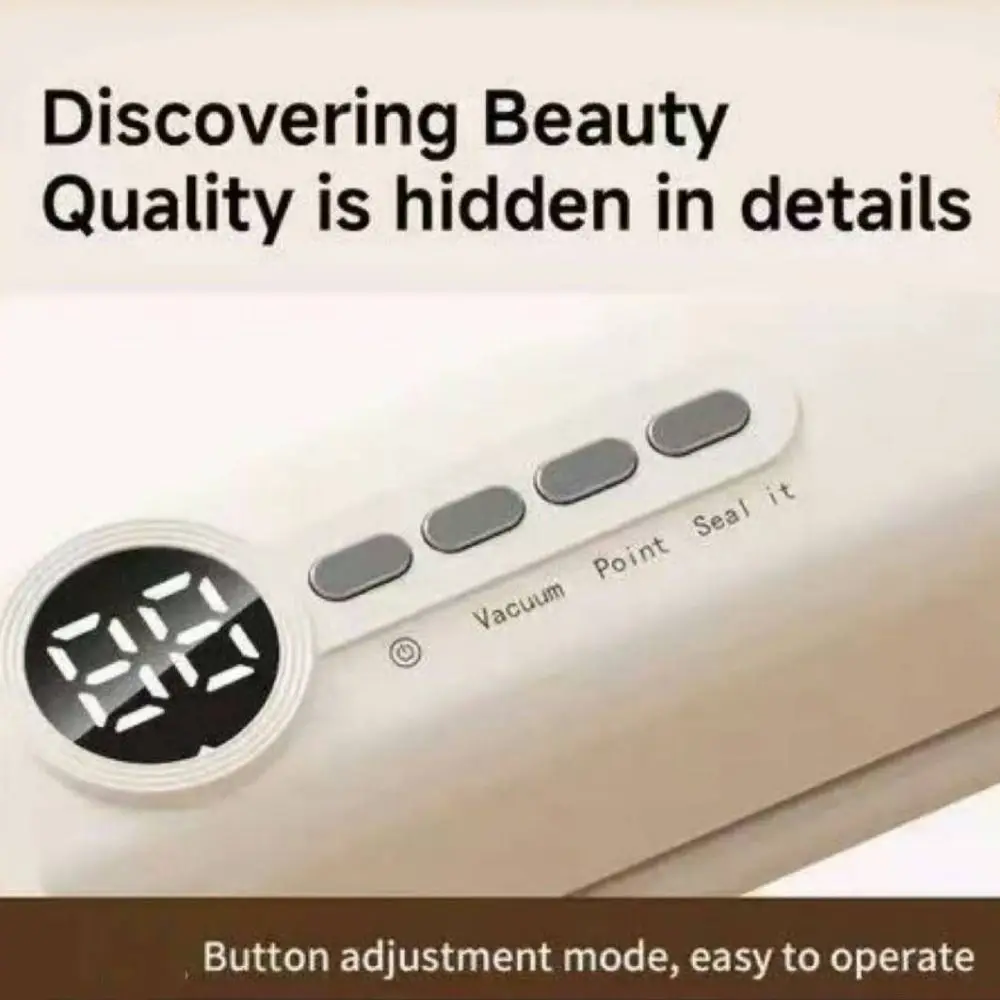 

Handheld Automatic Vacuum Sealer Compact USB Charging Wireless Vacuum Sealing Machine Plastic with Strong Suction Food Sealer