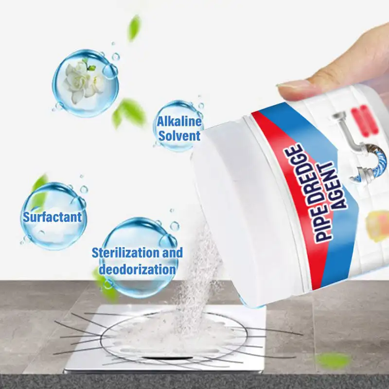 260g Powerful Kitchen Pipe Dredging Agent Dredge Deodorant Toilet Sink Drain Cleaner Sewer Fast Cleaning Tools image 2