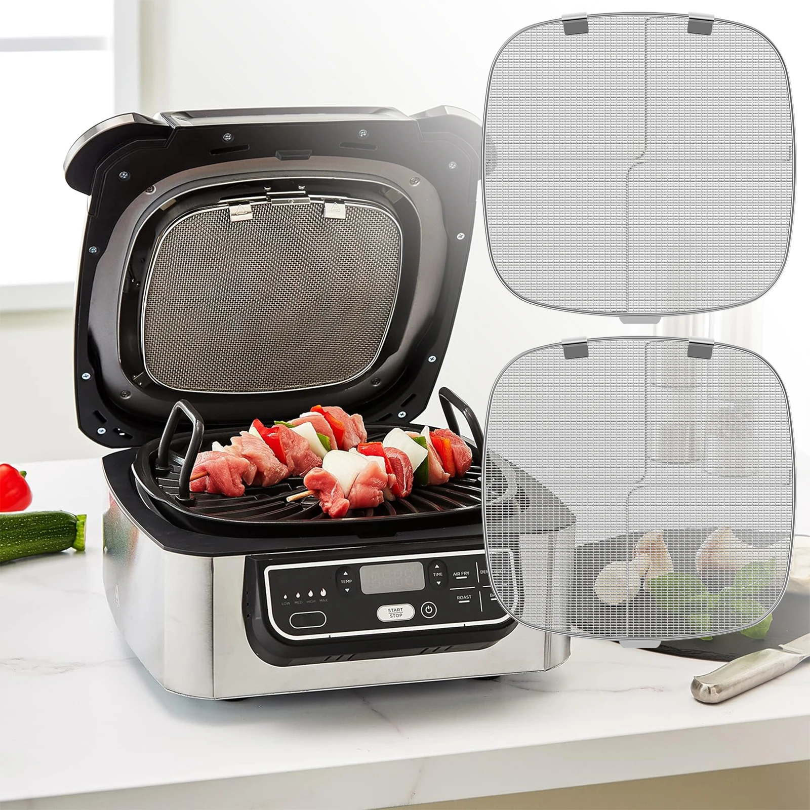 Ninja Air Fryer Af300 - Воздушная фритюрница, мелкая сетка, брызговик, экран