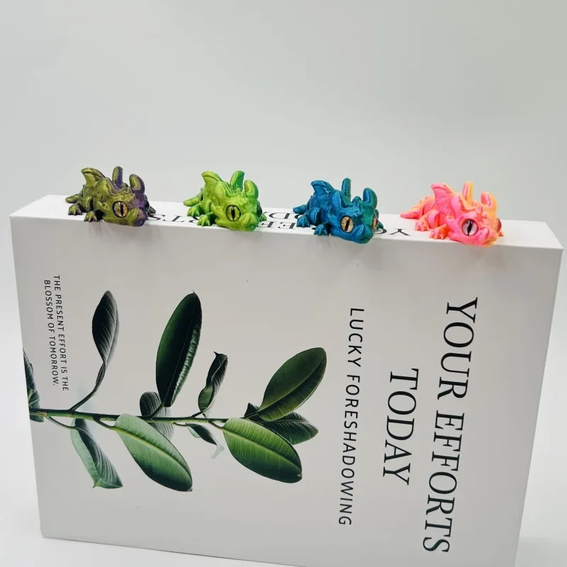1/5/10/15 Stück 3D-gedruckter Babydrache mit beweglichen Gelenken und simulierten Augen, als dekorative Gegenstände für das Zuhause, zur Raumgestaltung und als Geschenk für Feiertage. – Detail 8