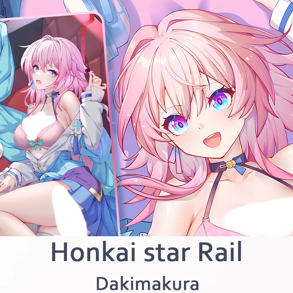 

Honkai star Rail March 7th Dakimakura 2WAY Hugging Body Pillow Case Anime Otaku Pillow Cushion Cover Xmas Gifts