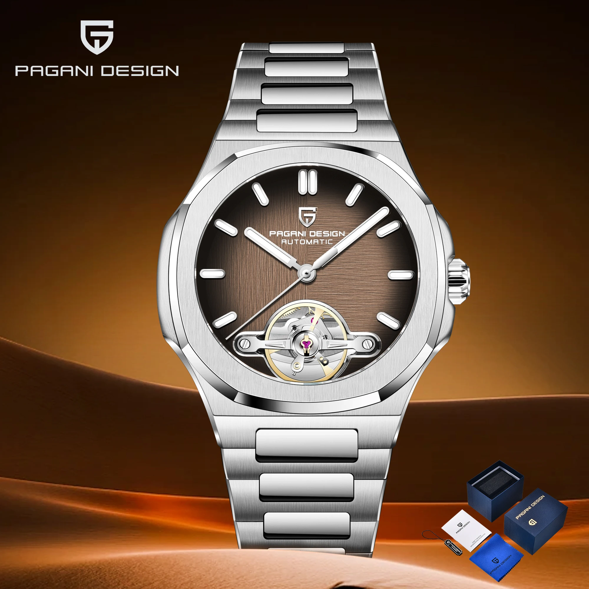 

PAGANI DESIGN 2025 Новые лучшие мужские часы Механические часы для мужчин Автоматические мужские часы AR Сапфировые зеркальные часы с подарочной коробкой