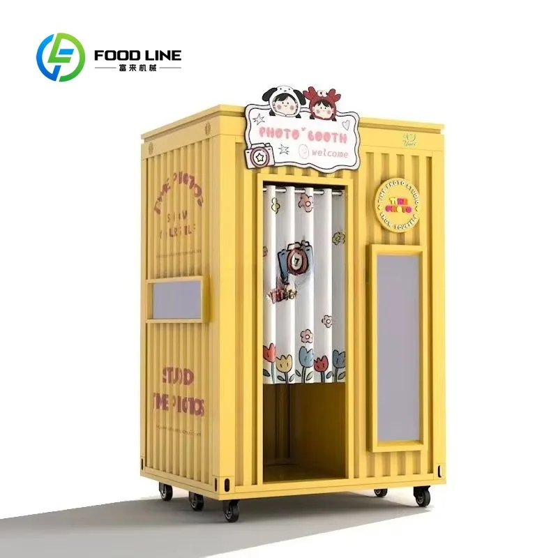 Smart Selfie Photo Booth Vending Machine Controlled By APP & Remote Complete Shooting Software with Customized Logo Service