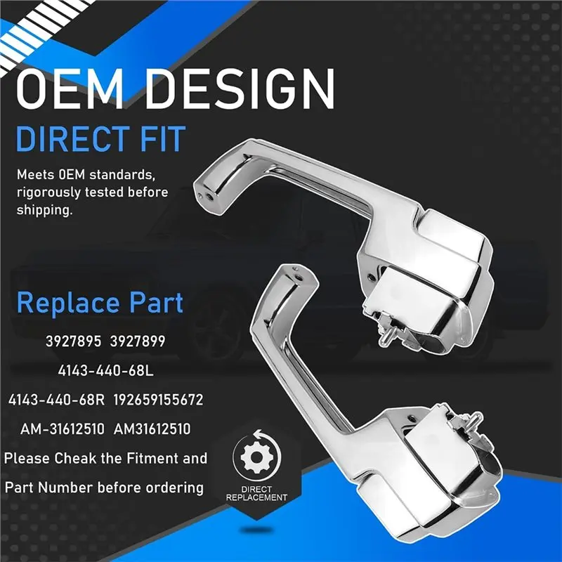 AB96-Outside Door Handles 3927895 3927299 For Chevy C/K 10 20 30 For GMC C/K 1500 2500 3500 1967-1972 Accessories