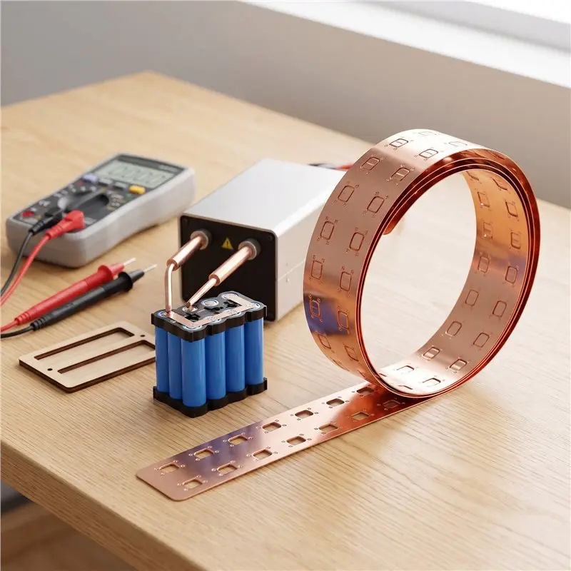 B04B-Battery Pack Connector Strip 18650 Copper-Nickel Busbar For Power Supply For DIY Spot Welding BMS Inverter