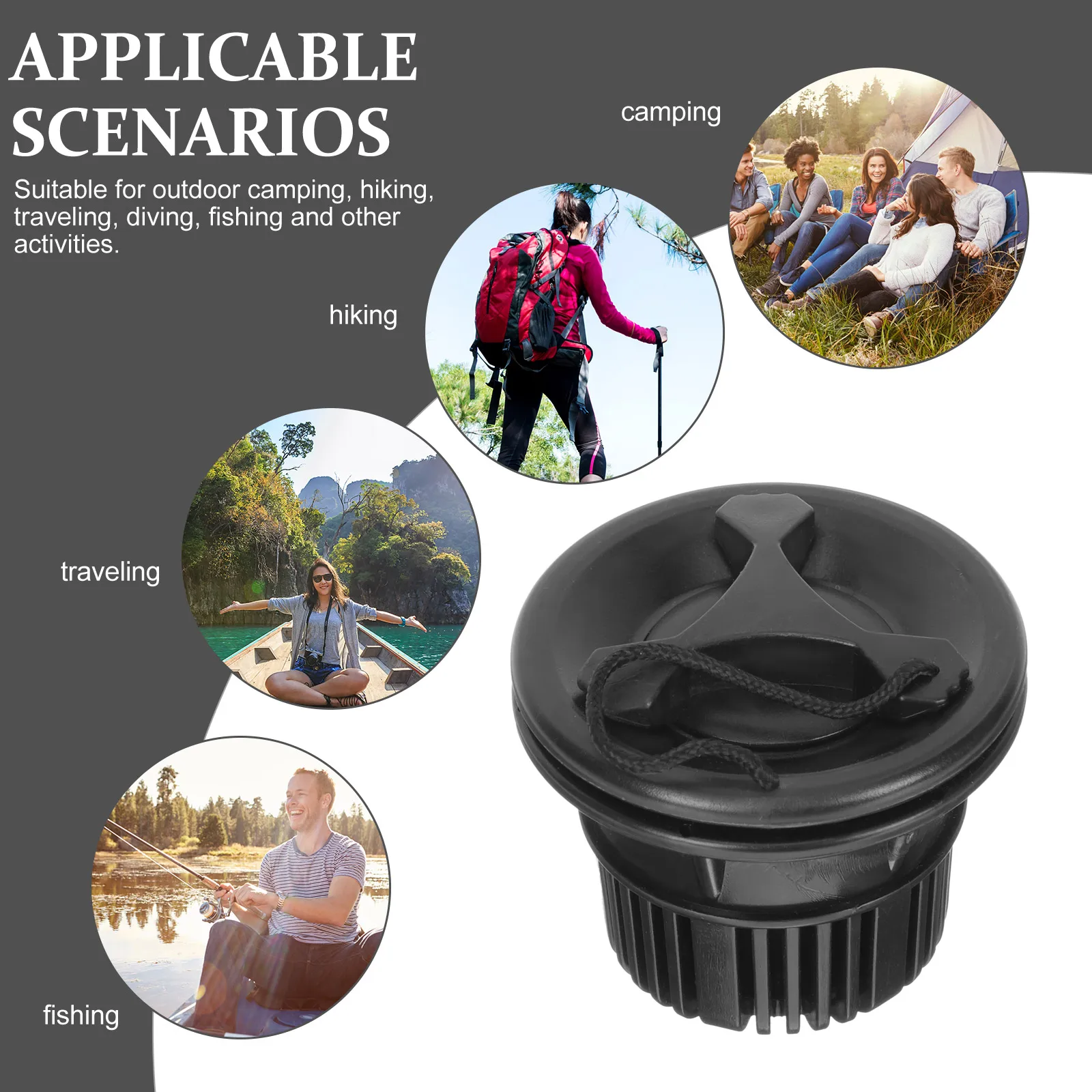 

Kayak Accessories Inflatable Boat Air Pump Adapter Part Nozzle Kayaks Eight-hole Valve Pvc Adaptor
