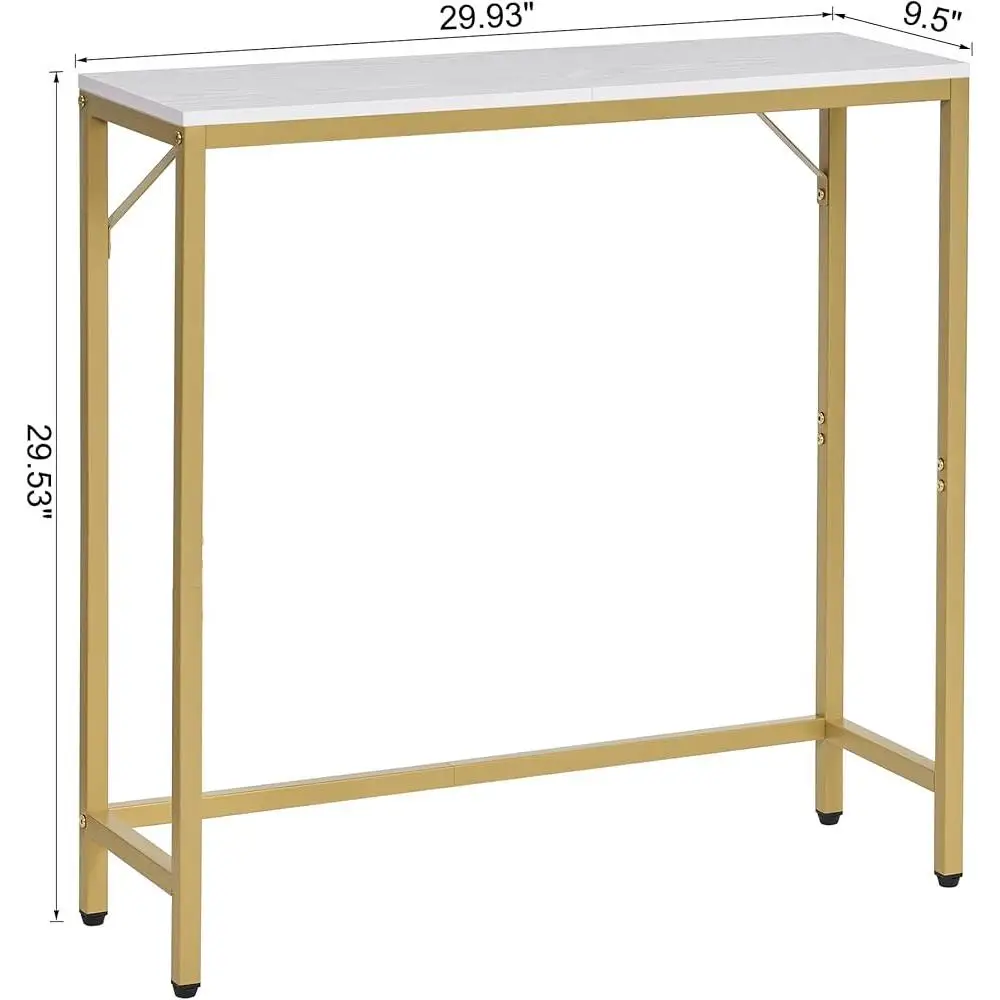 Entryway Console Table Narrow Sofa Table Industrial Style Slim Display Table Multi-Functional Home Storage Perfect Small Spaces