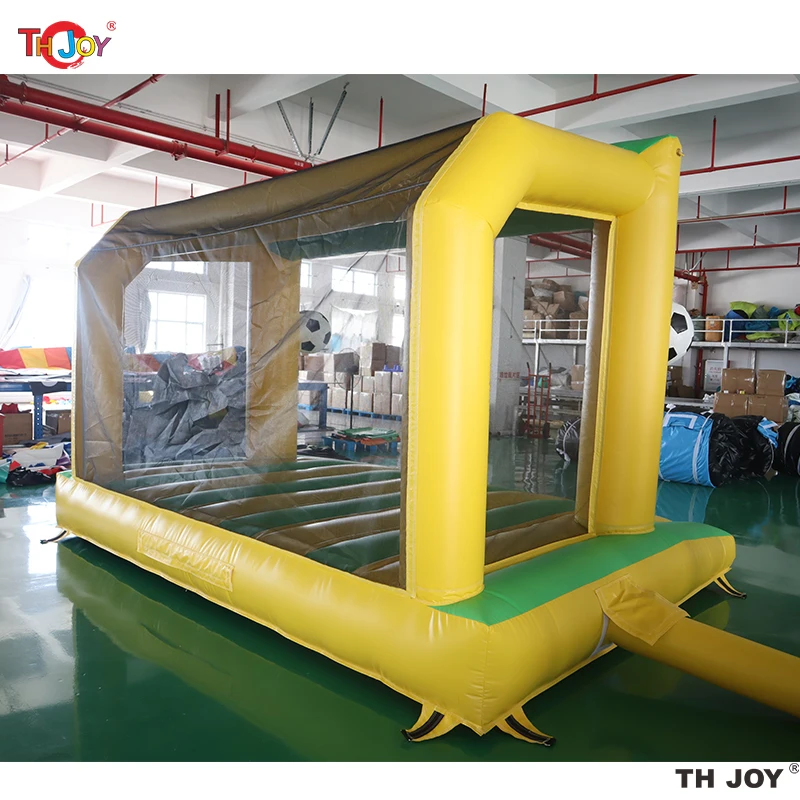 Cible de but de football gonflable 4x3m, jeu de Sport de carnaval de tir gonflable à vendre