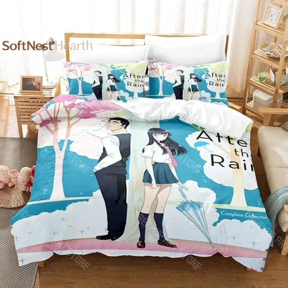 2026 3D Print Anime After The Rain Bedding Set Boys Girls Twin Queen King Size Duvet Cover Pillowcase Bed Boys Adult