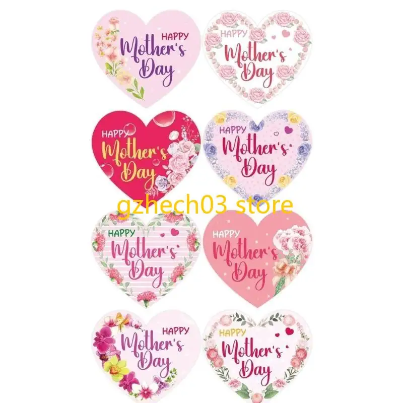 G2AC 500PCS Mother's Day Seal Sticker Packaging Labels for Envelope Card Wrapping