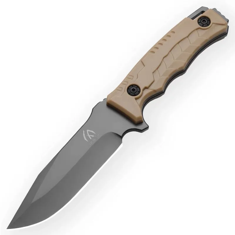 Multifunctional fixed TOPS-blade knife for hunting, outdoor camping, hiking, combat, emergency rescue, fruit edge