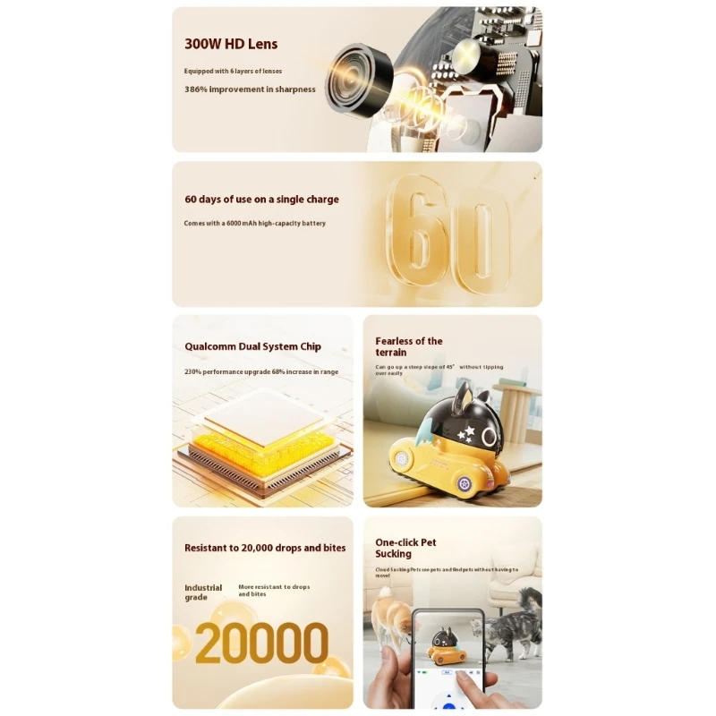 W89C WIFI تمكين Camera Pet Camera 2MP 2MP التحكم عن بُعد عبر مراقبة المنزل