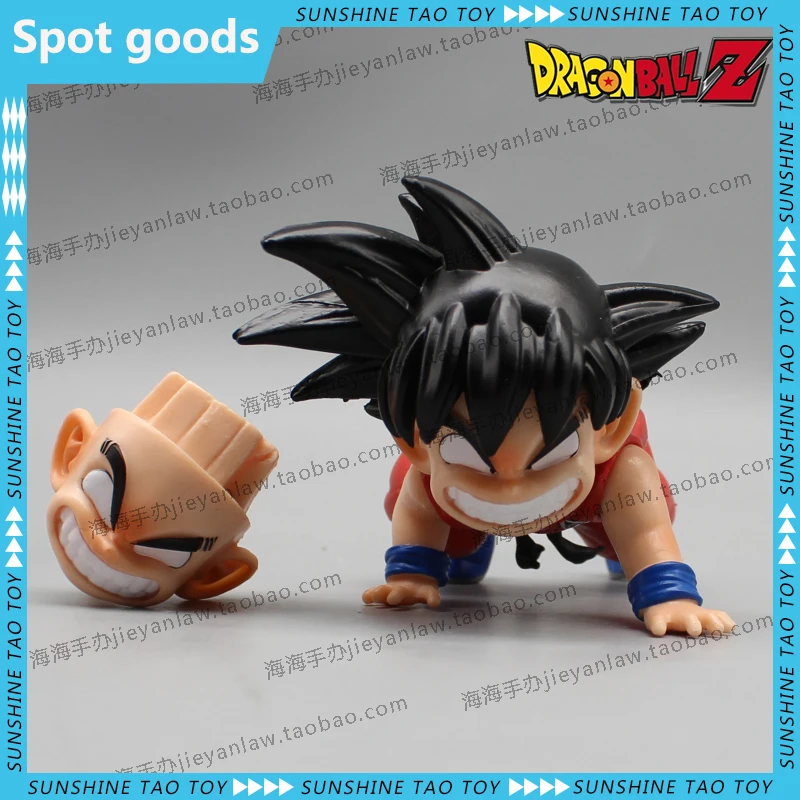 

14cm Dragon Ball Figure Goku Anime Figure Double Headed Son Goku Figurine Pvc Statue Model Dolls Collectible Christmas Toys Gift