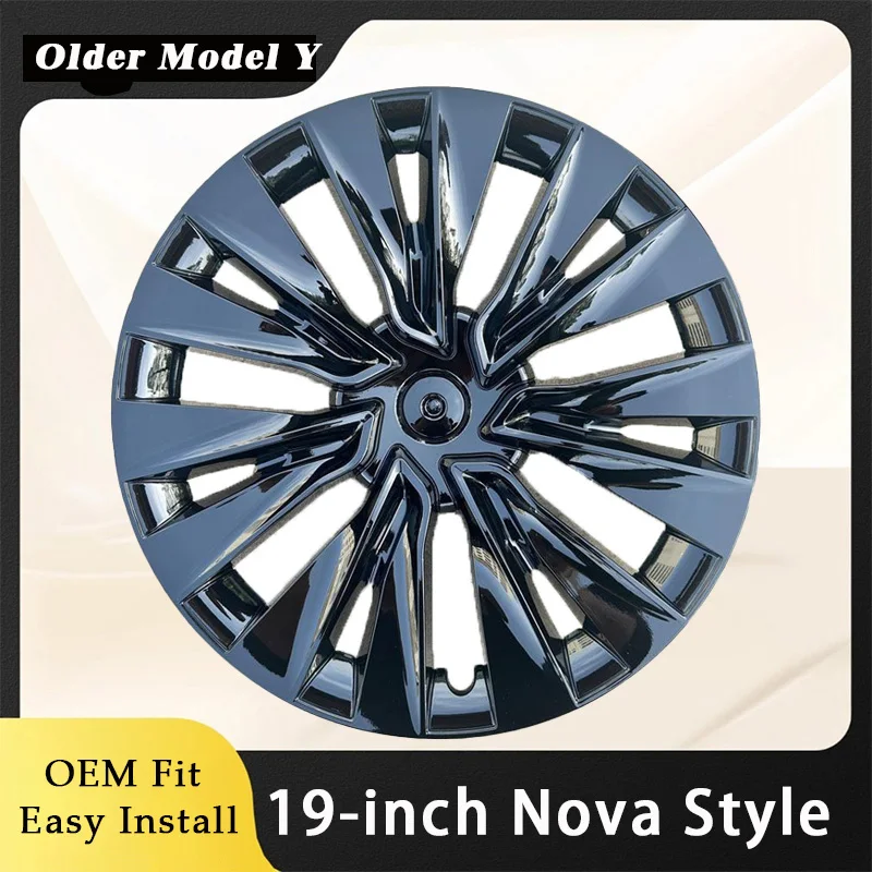 

4PCS Wheel Nova Style For Tesla Old Model Y 19 Inch Hubcap Performance Replacement Wheel Full Rim Cover Accessorie