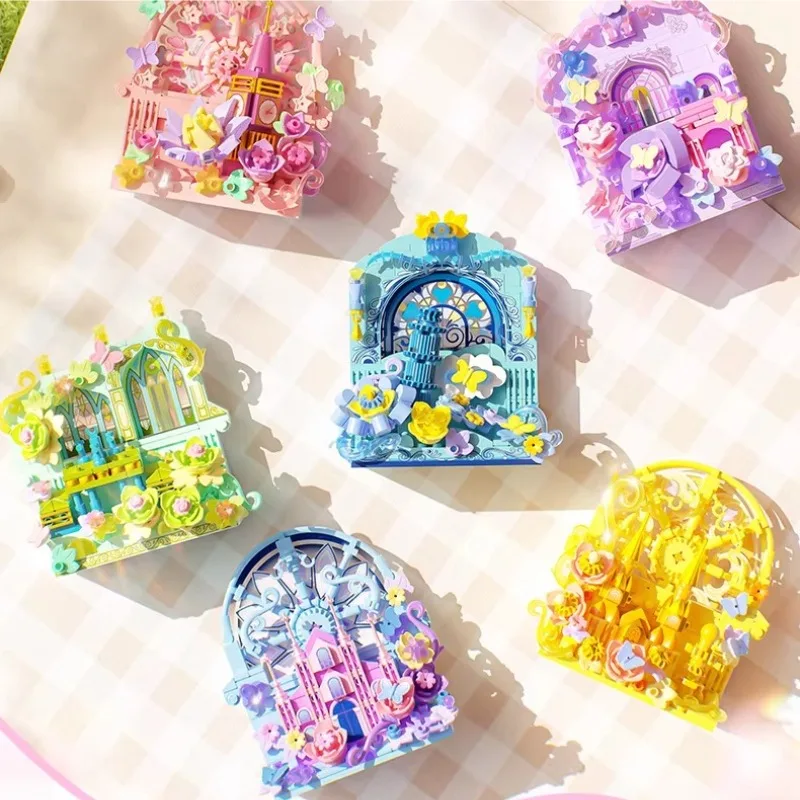 

Flower Magnetic Refrigerator Brick Building Blocks, Handmade DIY Assembly Toys, Creative Ornaments, Birthday Gifts for Girls