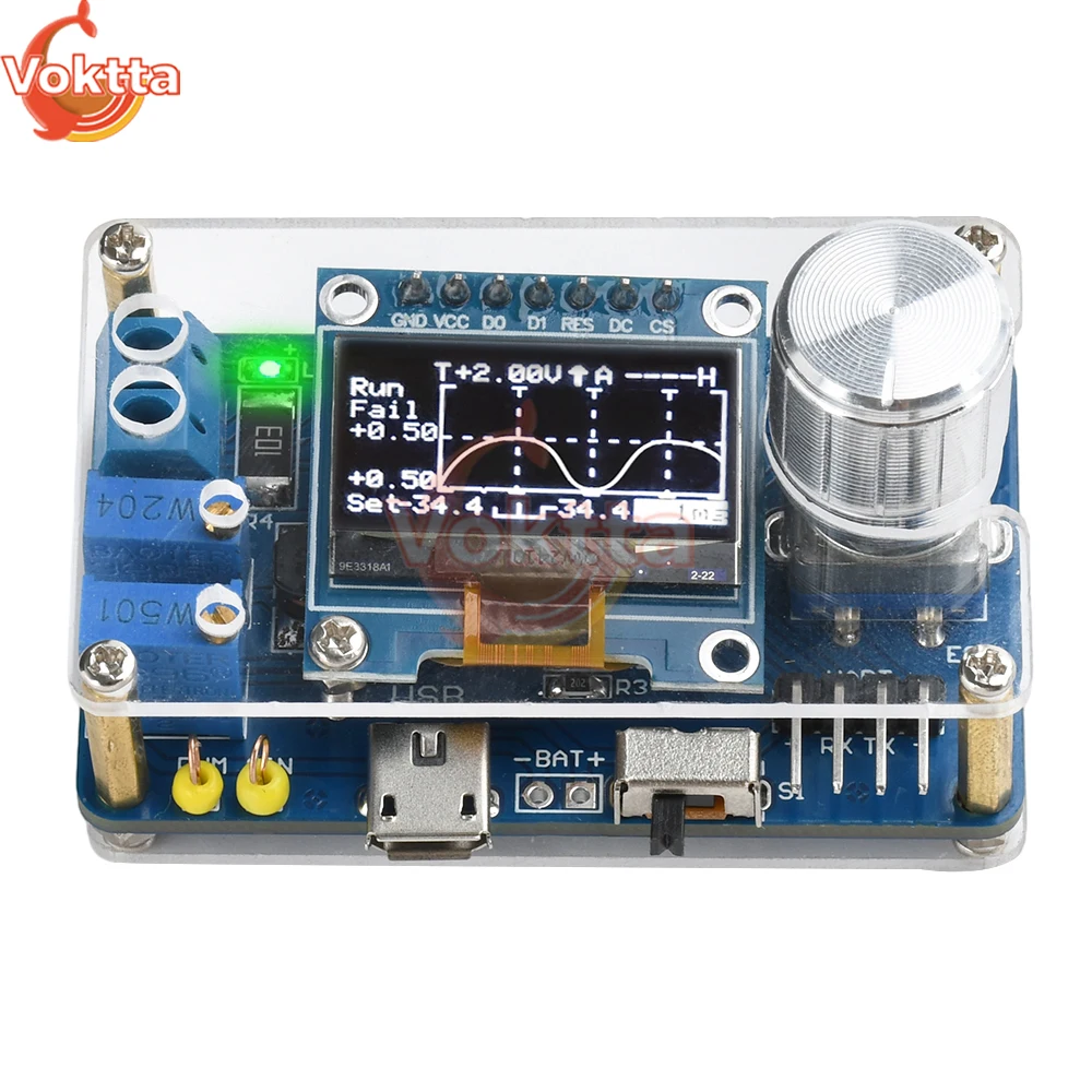 DC 5V DIY Digital Oscilloscope Kit PWM Sine Wave Signal Generator STC Microcontroller Electronic Soldering Practice Loose Parts