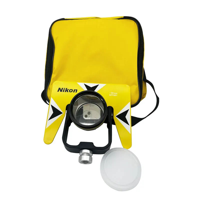 NEW YELLOW SINGLE PRISM FOR TOTAL STATION SURVEYING