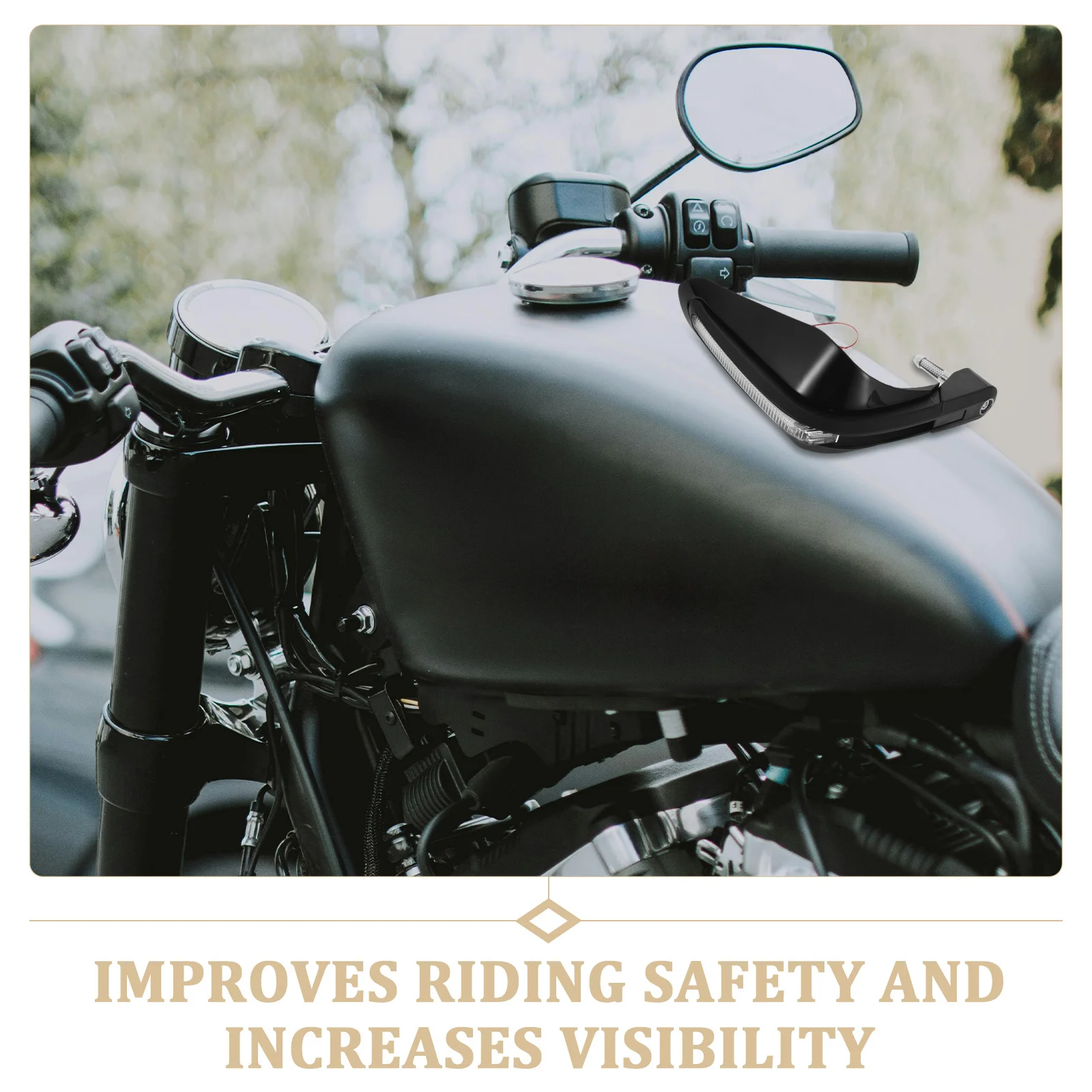 Paramani per moto Parabrezza universale con indicatori di direzione Scudo protettivo per spazzola a mano ATV per bici da cross Crash